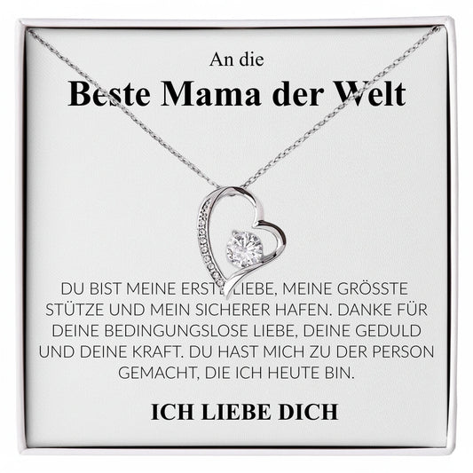 Herzkette "Beste Mama der Welt" - Muttertagsgeschenk