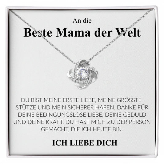 Infinity Herzkette "Beste Mama der Welt" - Muttertagsgeschenk