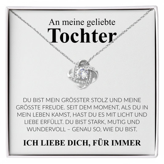 Infinity Halskette "An meine geliebte Tochter" - Geschenk Tochter